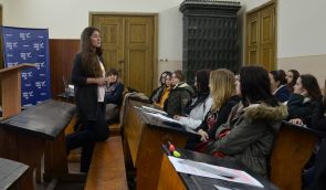 Our journalist tours across universities of Ukraine