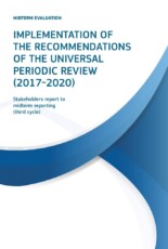 The “Implementation of the recommendations of the Universal Periodic Review (2017-2020)” report