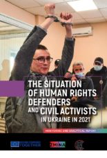 The situation of human rights defenders and civil activists in Ukraine in 2021