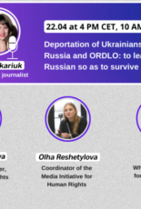 ‘Deportation of Ukrainians to Russia and ORDLO: to leave for Russian so as to servive