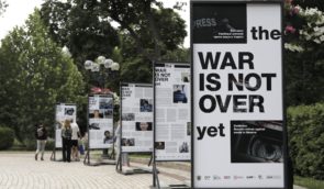 Exhibition about Russia’s crimes against media in Ukraine opens in Kyiv