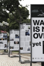 Exhibition about Russia’s crimes against media in Ukraine opens in Kyiv