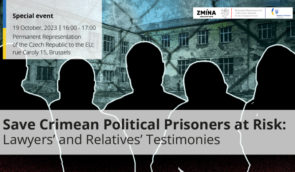 Save Crimean political prisoners at risk: ZMINA organises an event in Brussels