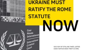Call for immediate ratification of the Rome Statute: ensuring justice for victims of war in Ukraine