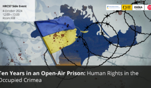 ZMINA will voice the human rights violations in the occupied Crimea during the UN Human Rights Council