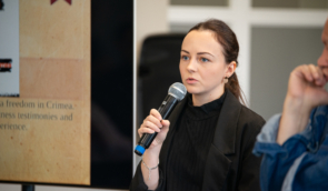 Russia is trumping up criminal cases against journalists in Crimea – Viktoria Nesterenko’s speech in Riga