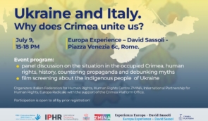 Event within the framework of the URC2025 in Rome: “Ukraine and Italy. Why does Crimea unite us?”