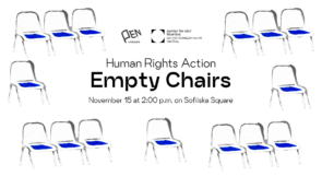 Kyiv to host “Empty Chairs” campaign in support of illegally imprisoned, captured, and missing journalists and artists